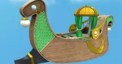 Royal Viking Ship Low-poly 3D model