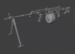 RPK 74M Low-poly 3D model