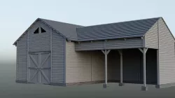 Rural Barn  3D model