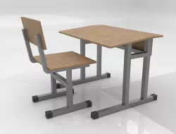 School Desk and Chair 3D models 3D model