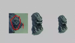 Seabed Stone - Stone Skullhead 3D model