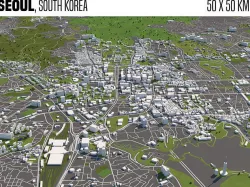 Seoul South Korea 3D model