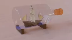 Ship In Bottle 3D model