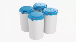 Slim Can Clip PAK Handle Carrier QuadPak 3D model