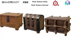 Small Package of Chest Low-poly 3D model