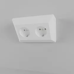 Socket block corner - 2 way - European standard 3D model