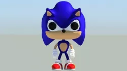 Sonic Funko Pop Style 3D model