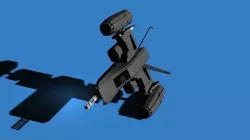 Spaceship  Low-poly 3D model