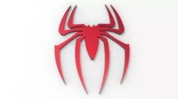 Spiderman Logo 3D model