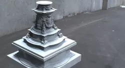 Statue stand baroque 3D model