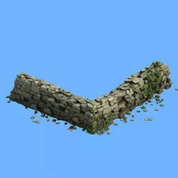 Stone - stone wall 033 3D model