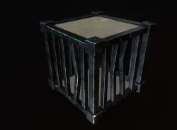 Stylized Cage Wood Metal Low-poly 3D model