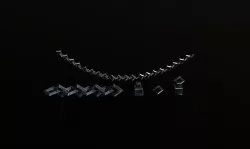 Stylized Chains Pack Low-poly 3D model