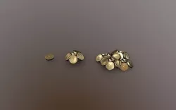 Stylized Gold Coins Pack Low-poly 3D model