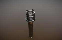 Stylized Torch Low-poly 3D model