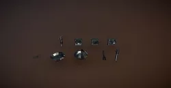 Stylized Torches Pack Low-poly 3D model