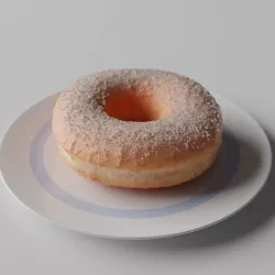 Sugar donut 3D model