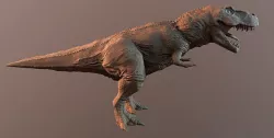 T-rex Low-poly 3D model
