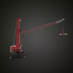 Tower container crane 3D model