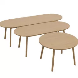 Triangle Leg Table 3D model