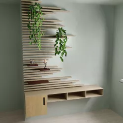 TV wall 3D model