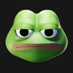 Unamused Pepe Low-poly 3D model