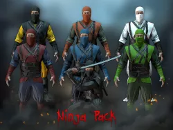 Unity Ready Ninja Pack - GameReady - PBR Low-poly 3D model