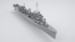 USS Kidd Destroyer DD-661 3D model