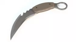 WARRIOR KNIFE Low-poly 3D model