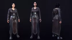 Warrior Woman Low-poly 3D model