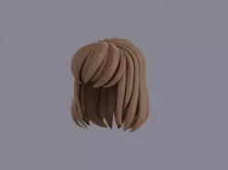 Wig 001 3D model