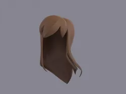 Wig 002 3D model