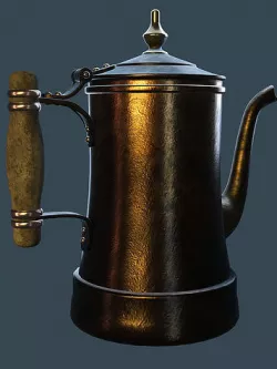 Wireless Vintage Teapot 3D model