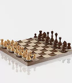 Wobble chess set 3D model