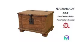 Wooden Chest Basic Low-poly 3D model