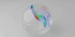 3D marble ball Low-poly 3D model