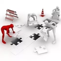 3D Men Teamwork 3D model