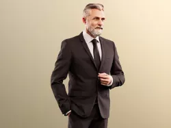 Alex 11837 - Business man beard gray best ager boss  3D model