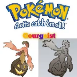 Amazing Pokemon Gourgeist Cookie Cutter Stamp Cake Decorating  3D model