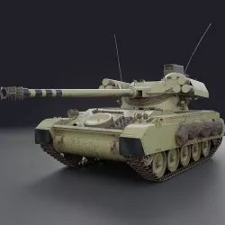AMX-13 105 PBR Model 3D model