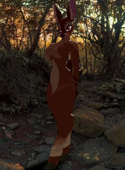 Anthro Female Bambi 3D model