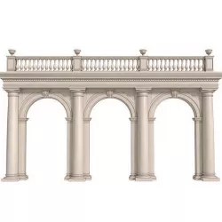 Arched doorway Arcade 3D model
