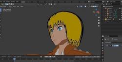 Armin AttackOnTitian 3D model