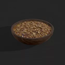 Beans Bowl Low-poly 3D model