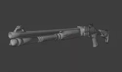 Benelli m4 super 90       M1014 Low-poly 3D model