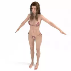 Bikini girl 3D model
