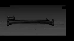 black bed  3D model