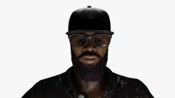 Black Guy Low-poly 3D model Low-poly 3D model