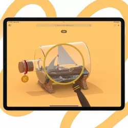 Boat In A Bottle 3D model