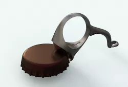 bottle cap opener- Ring 3D model